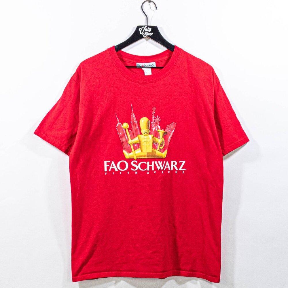 FAO Schwarz Fifth Avenue Toy Store T-Shirt Large Y2K NYC New York